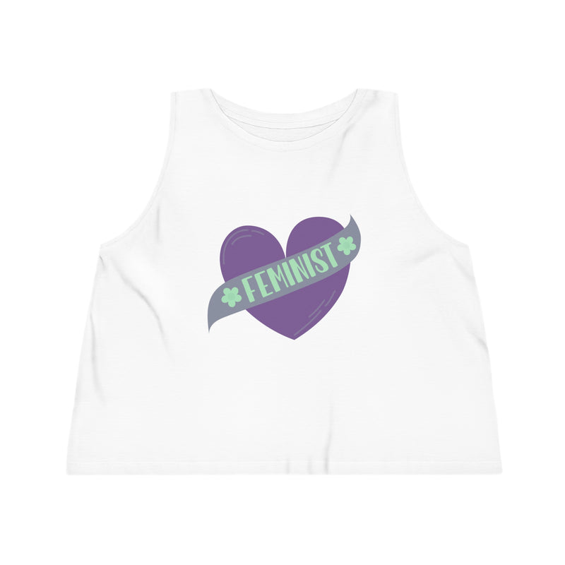 feminist <3 crop top